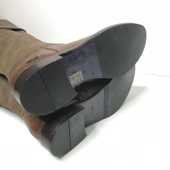 Nico Nerino Eu Sz 37 Brown Leather Riding Boot - Picture 6 of 8